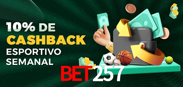 10% de bônus de cashback na bet257